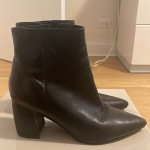 Women’s Marc Fisher pointy toe booties.